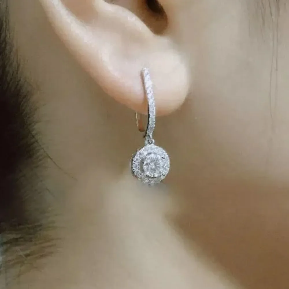 Vintage Halo Drop Earrings